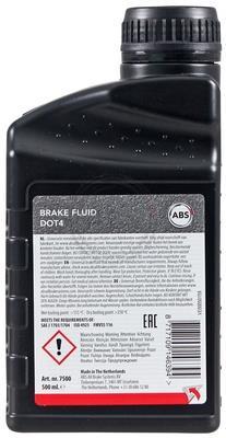 Líquido de frenos (Fluido de frenos) A.B.S. ALL BRAKE SYSTEMS BV. 0,5 - ref. 7500